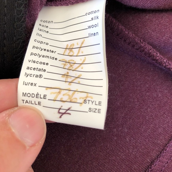 Christian Chenail jacket purple and black in Size 4 - Picture 10 of 11